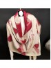 Super Soft Reversible Cashmere Feeling Heart Design Scarf